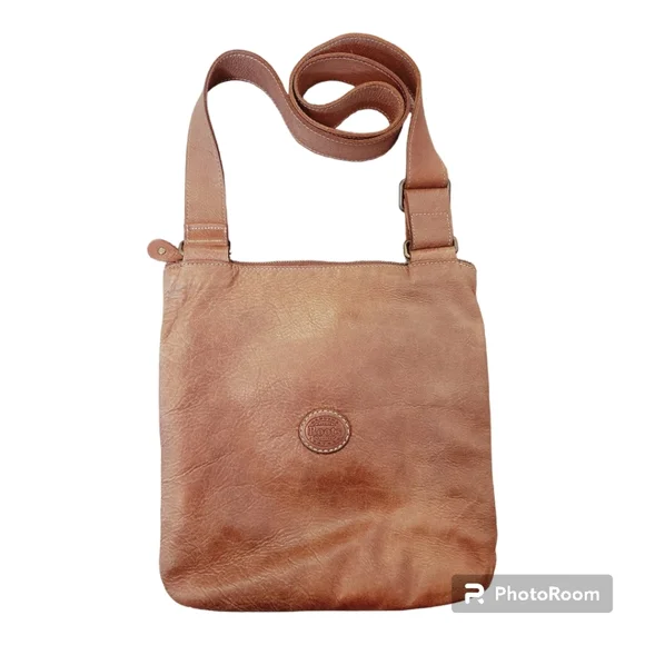 Vintage ROOTS Leather Crossbody Bag - Picture 7 of 11